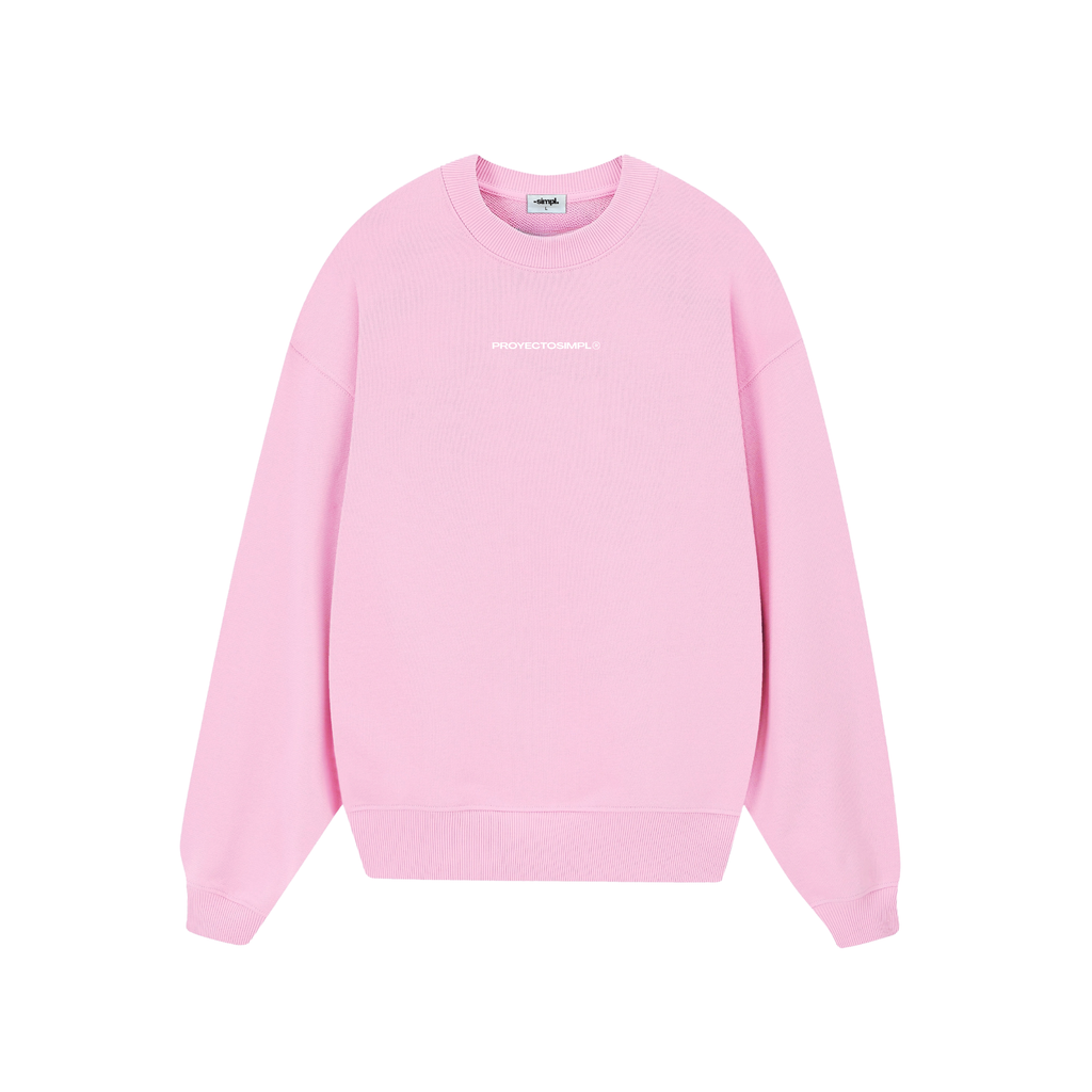 POLERON SIN GORRO ESENCIAL (ROSADO)