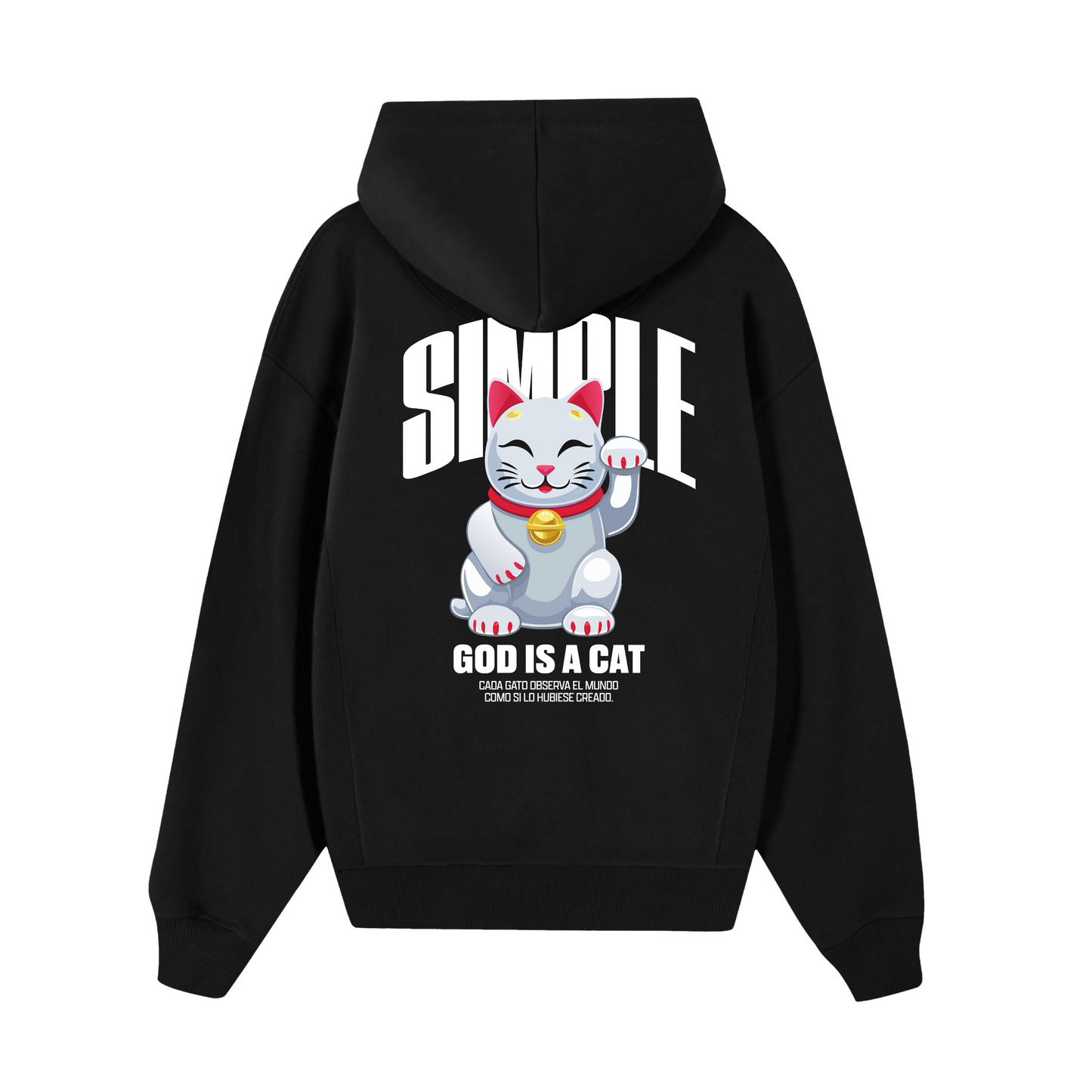 POLERON GOD IS A CAT (NEGRO)
