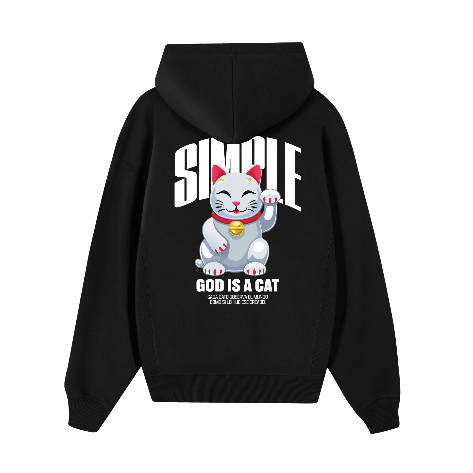 POLERON GOD IS A CAT (NEGRO)