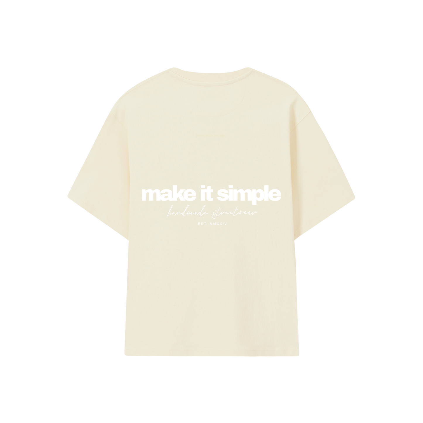 POLERA MAKE IT SIMPL (CREMA)
