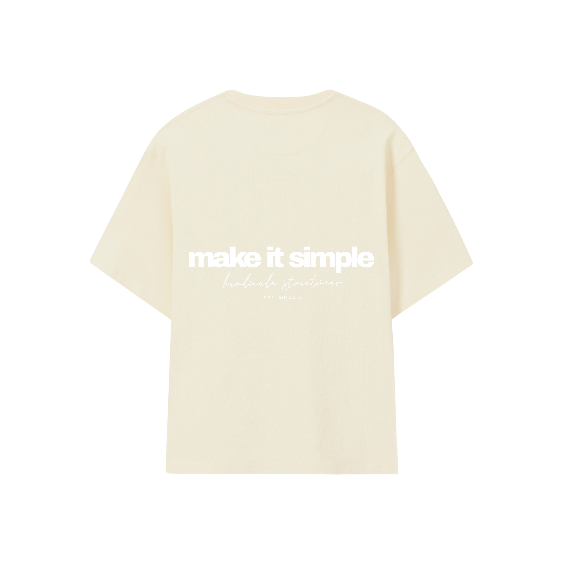 POLERA MAKE IT SIMPL (CREMA)