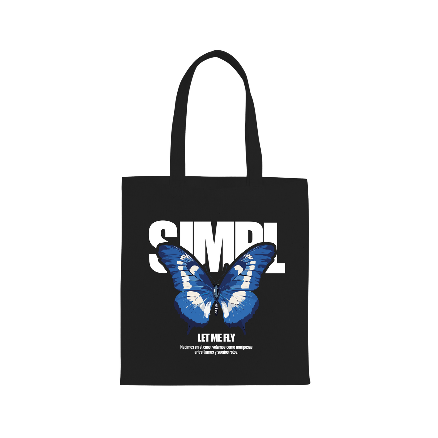TOTE BAG BUTTERFLY (NEGRO)