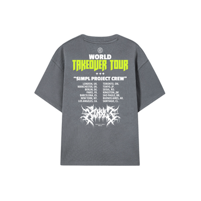 POLERA WORLD TOUR (GRIS ACERO)