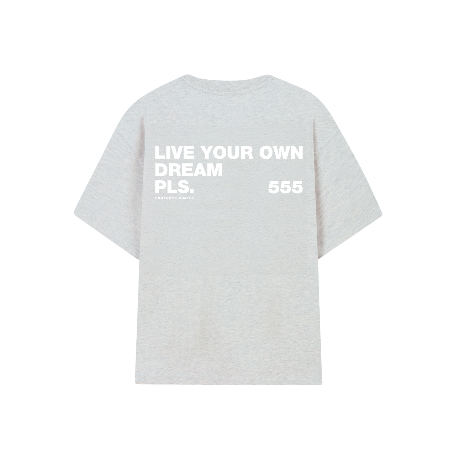POLERA LIVE YOUR DREAM (GRIS MELANGE)