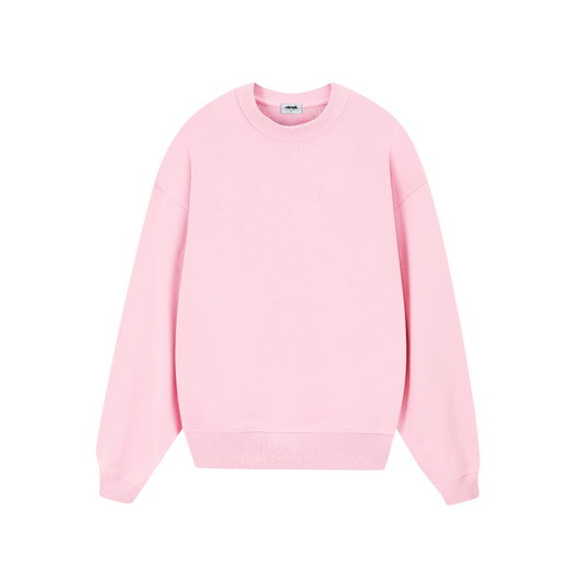 POLERON SIN GORRO BLANK (ROSADO)