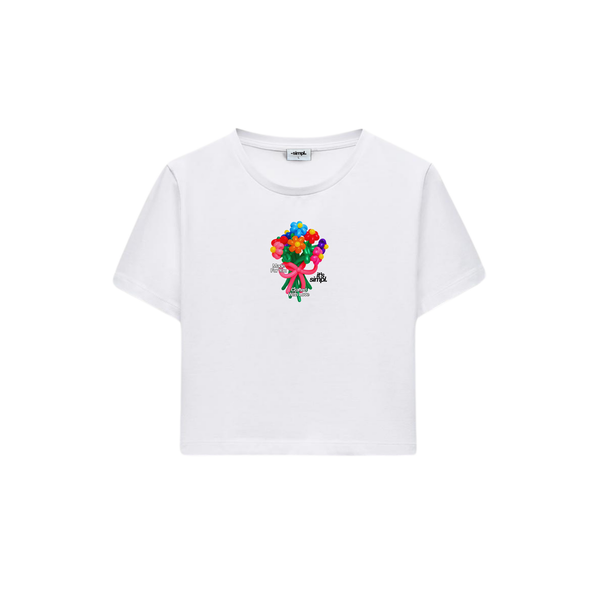 POLERA BABY TEE BUNCH (BLANCA)