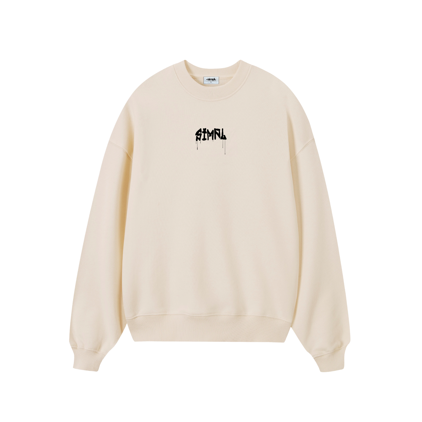 POLERON SIN GORRO LUCKY (CREMA)