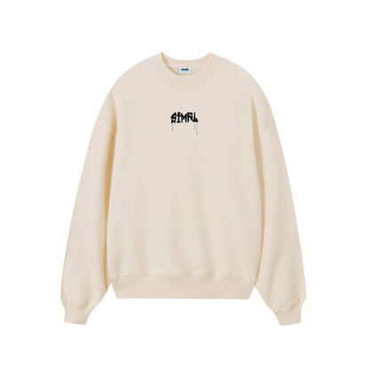 POLERON SIN GORRO LUCKY (CREMA)