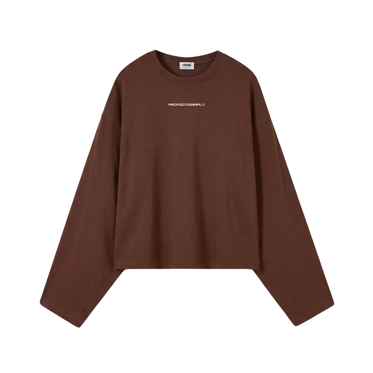 POLERA MANGA LARGA ESENCIAL (CAFÉ)