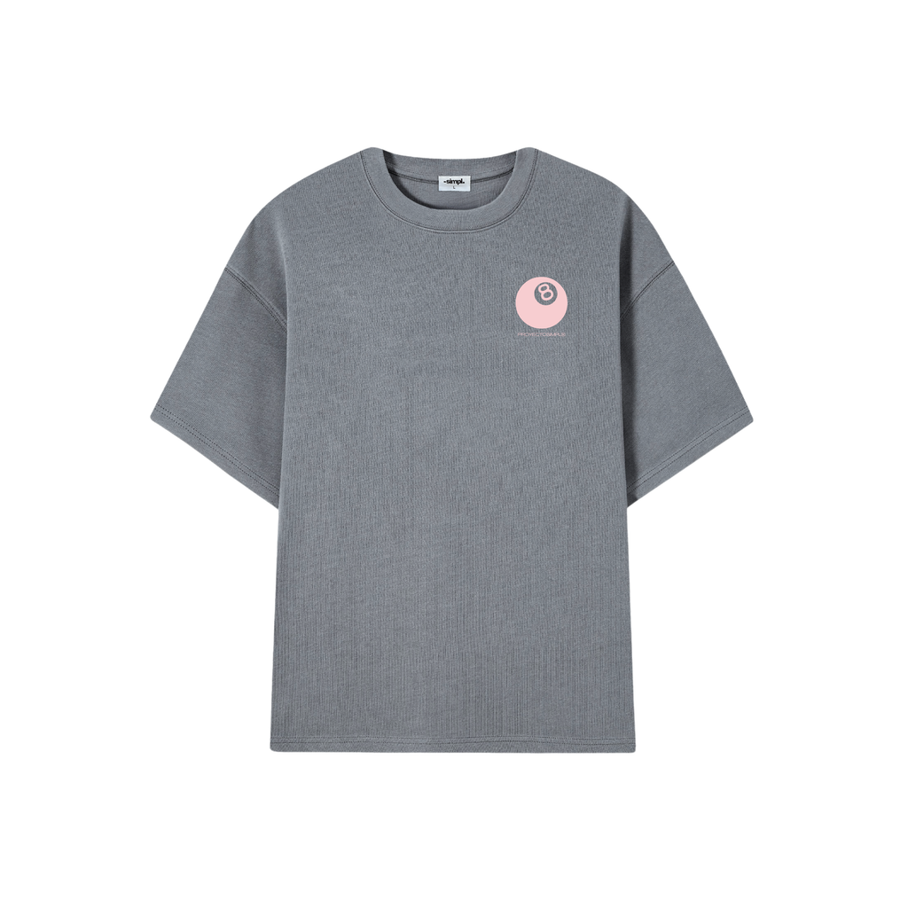 POLERA 8 BALL (GRIS ACERO)