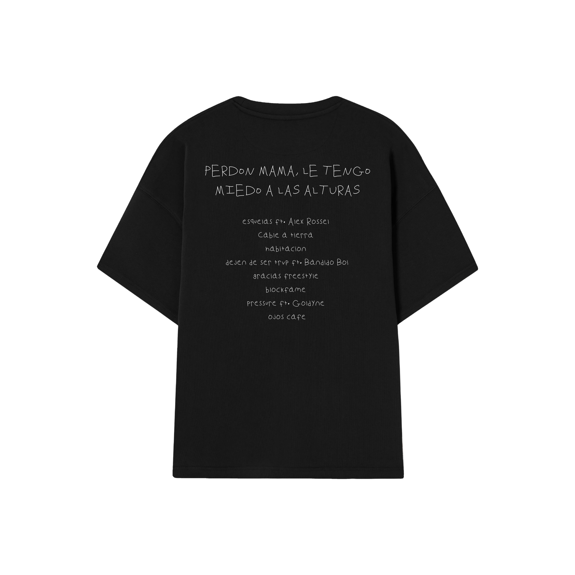 POLERA PERDÓN MAMÁ  2 (NEGRA)