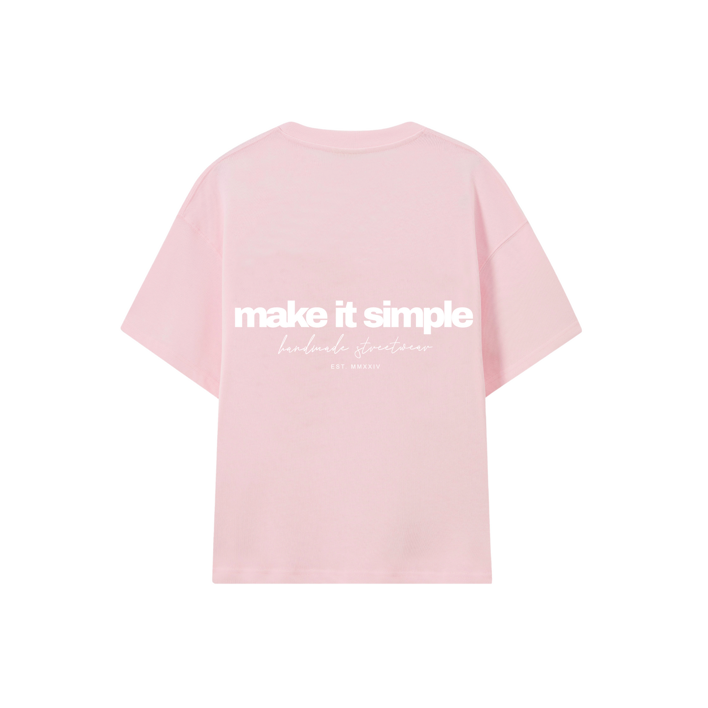 POLERA MAKE IT SIMPL (ROSADO)