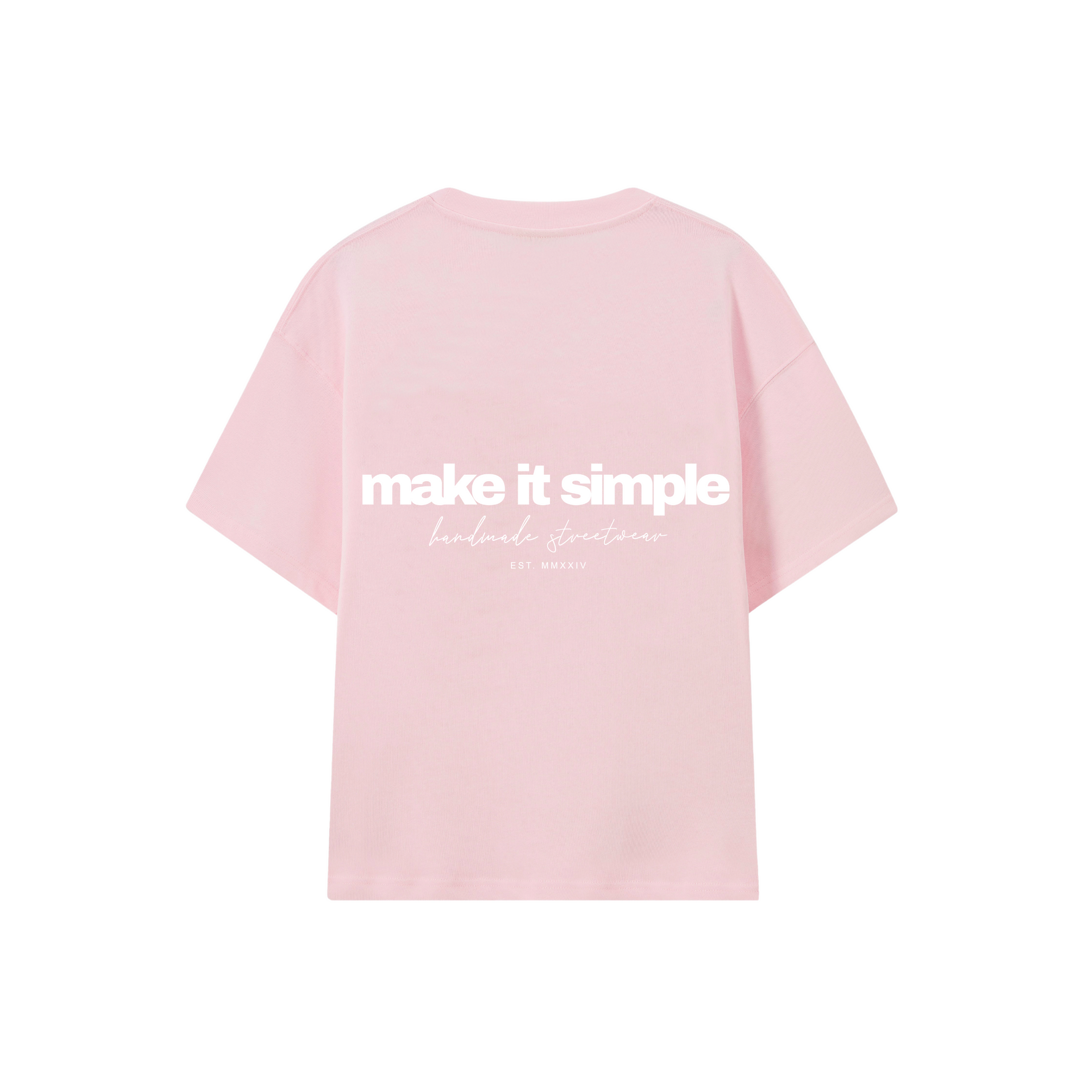 POLERA MAKE IT SIMPL (ROSADO)