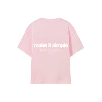 POLERA MAKE IT SIMPL (ROSADO)