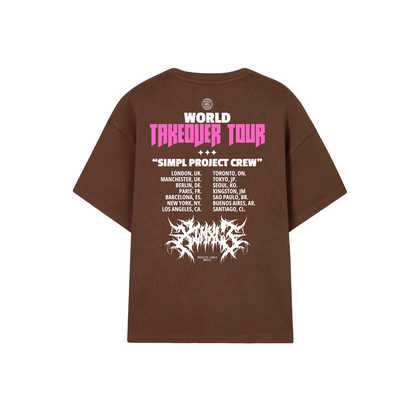 POLERA WORLD TOUR (CAFÉ)
