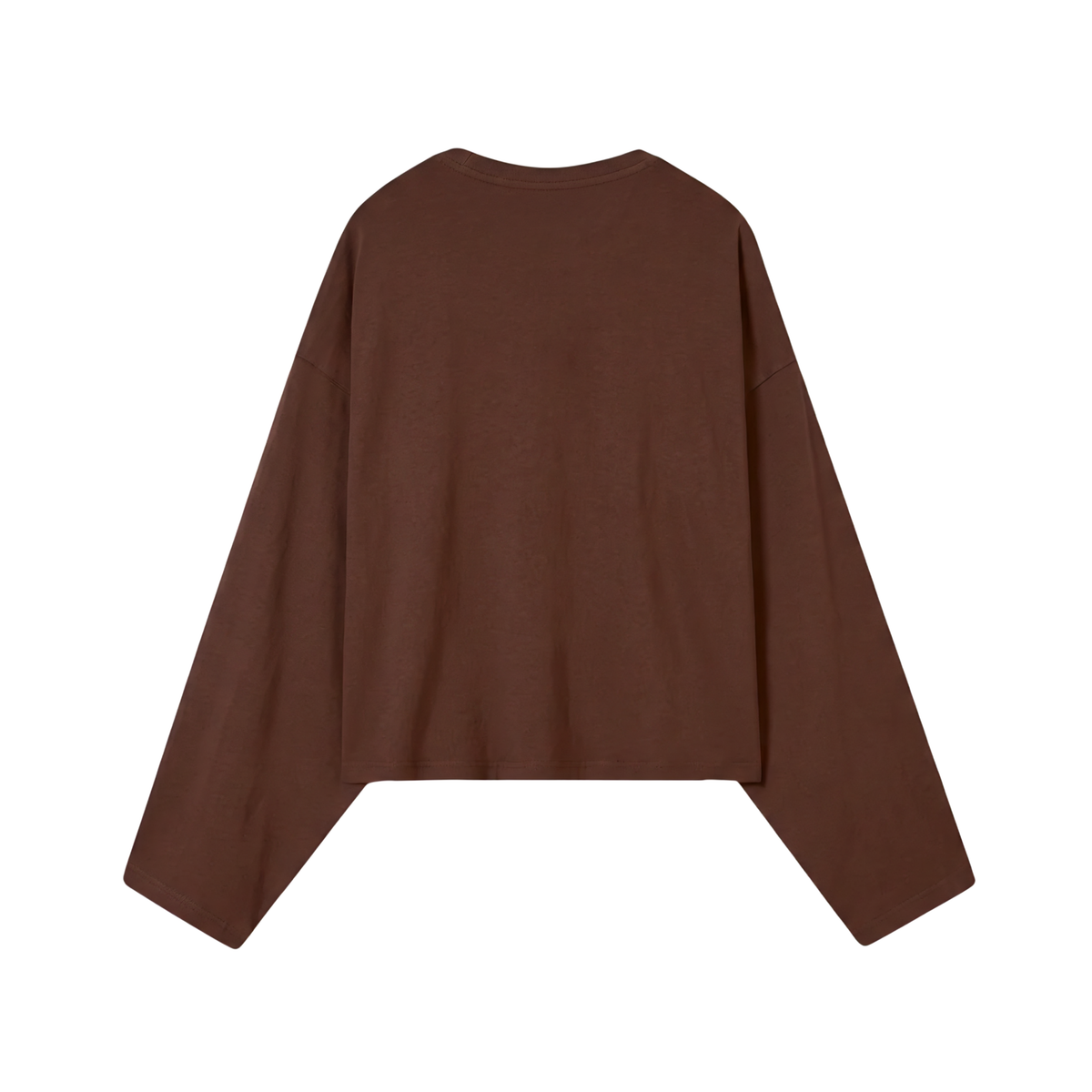 POLERA MANGA LARGA ESENCIAL (CAFÉ)