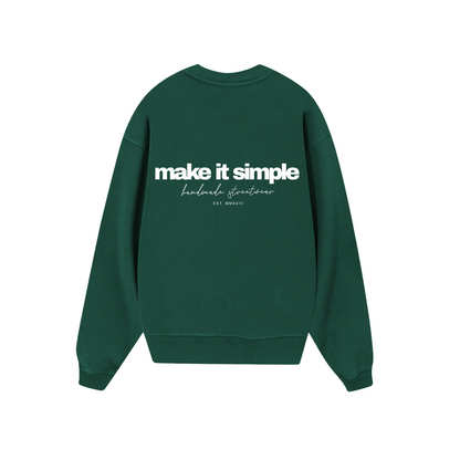 POLERON SIN GORRO MAKE IT SIMPLE (VERDE)