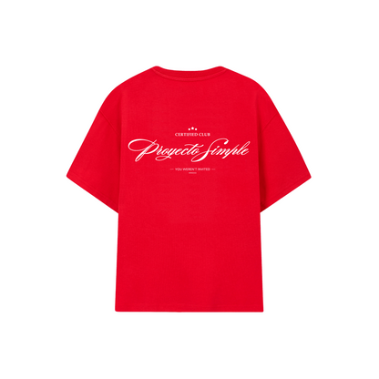 POLERA CERTIFIED CLUB (ROJA)