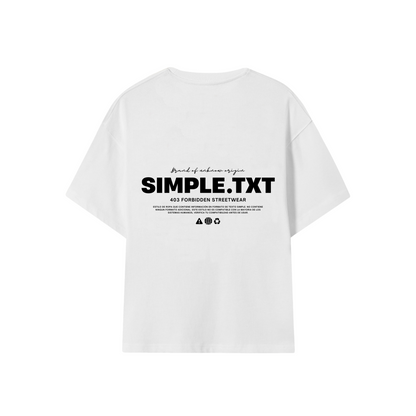 POLERA .TXT (BLANCA)