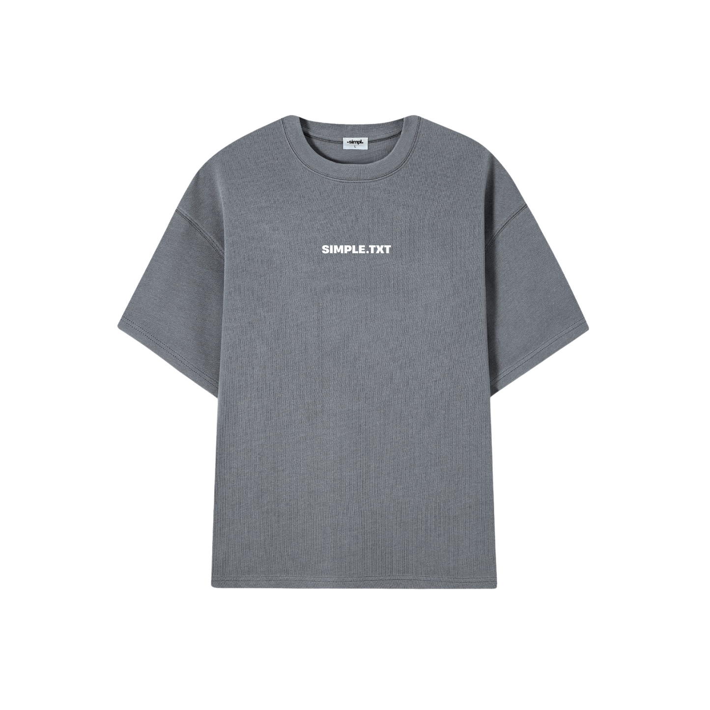 POLERA .TXT (GRIS OSCURO)