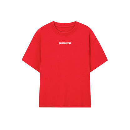 POLERA .TXT (ROJA)