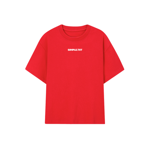 POLERA .TXT (ROJA)