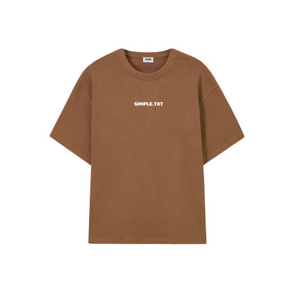 POLERA .TXT (CAFÉ CLARO)