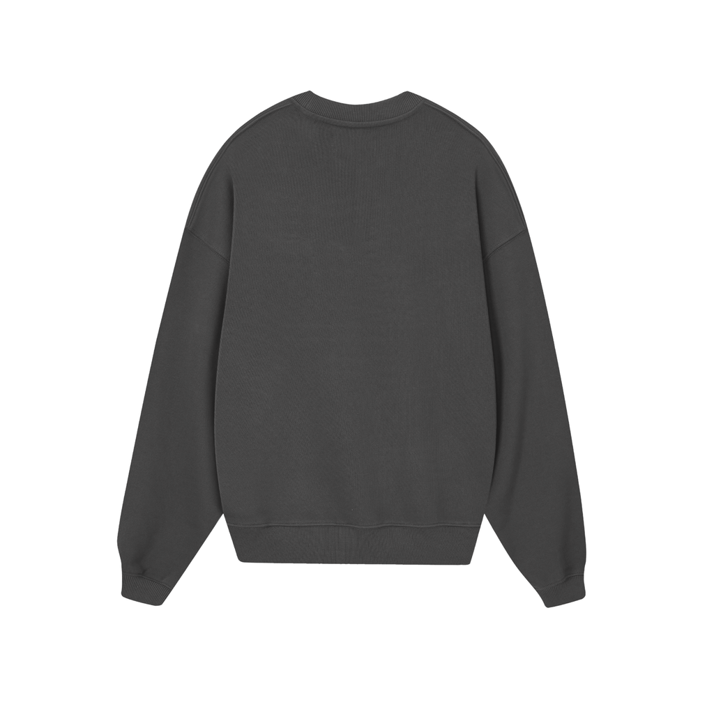 POLERON SIN GORRO ESENCIAL (GRIS OSCURO)
