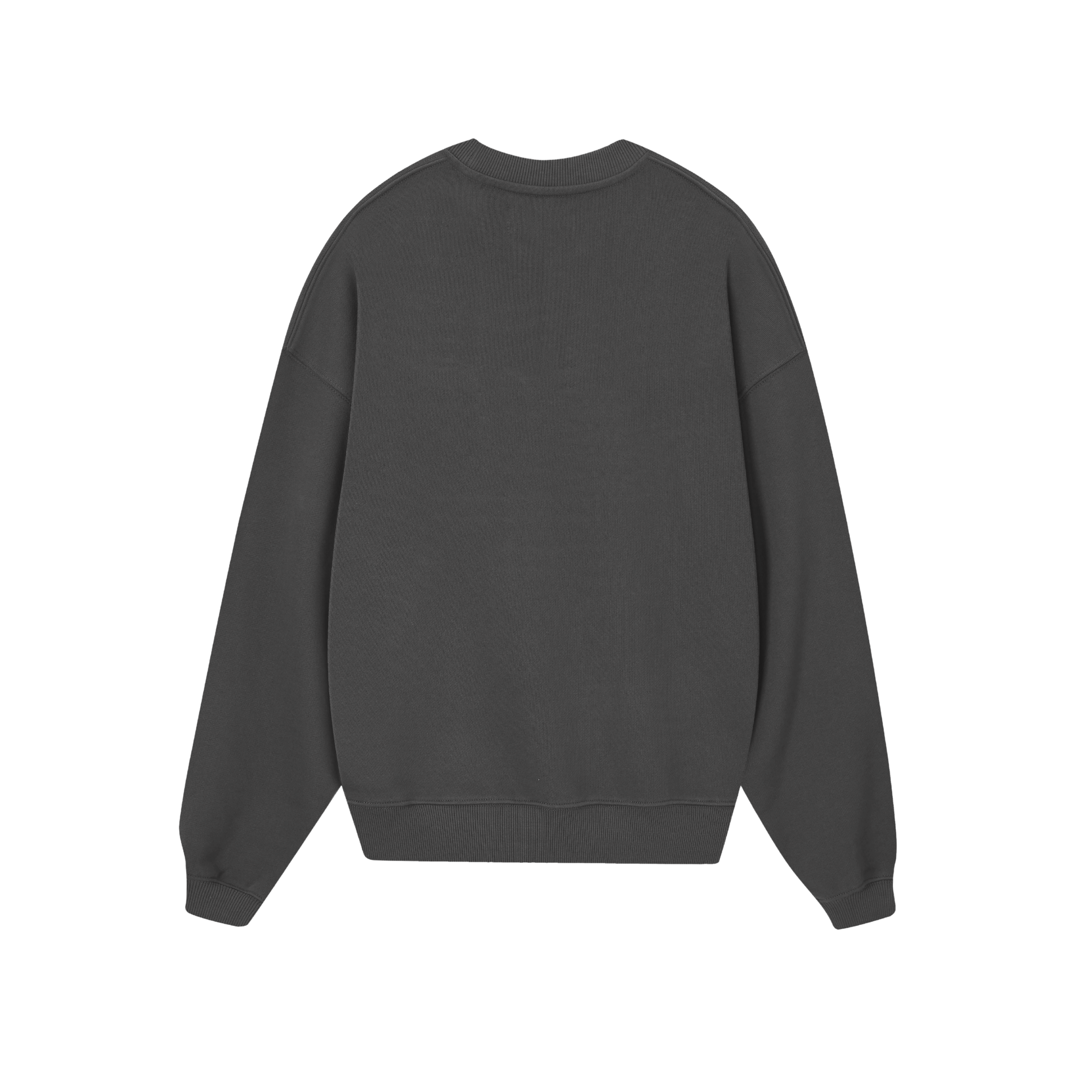 POLERON SIN GORRO ESENCIAL (GRIS OSCURO)