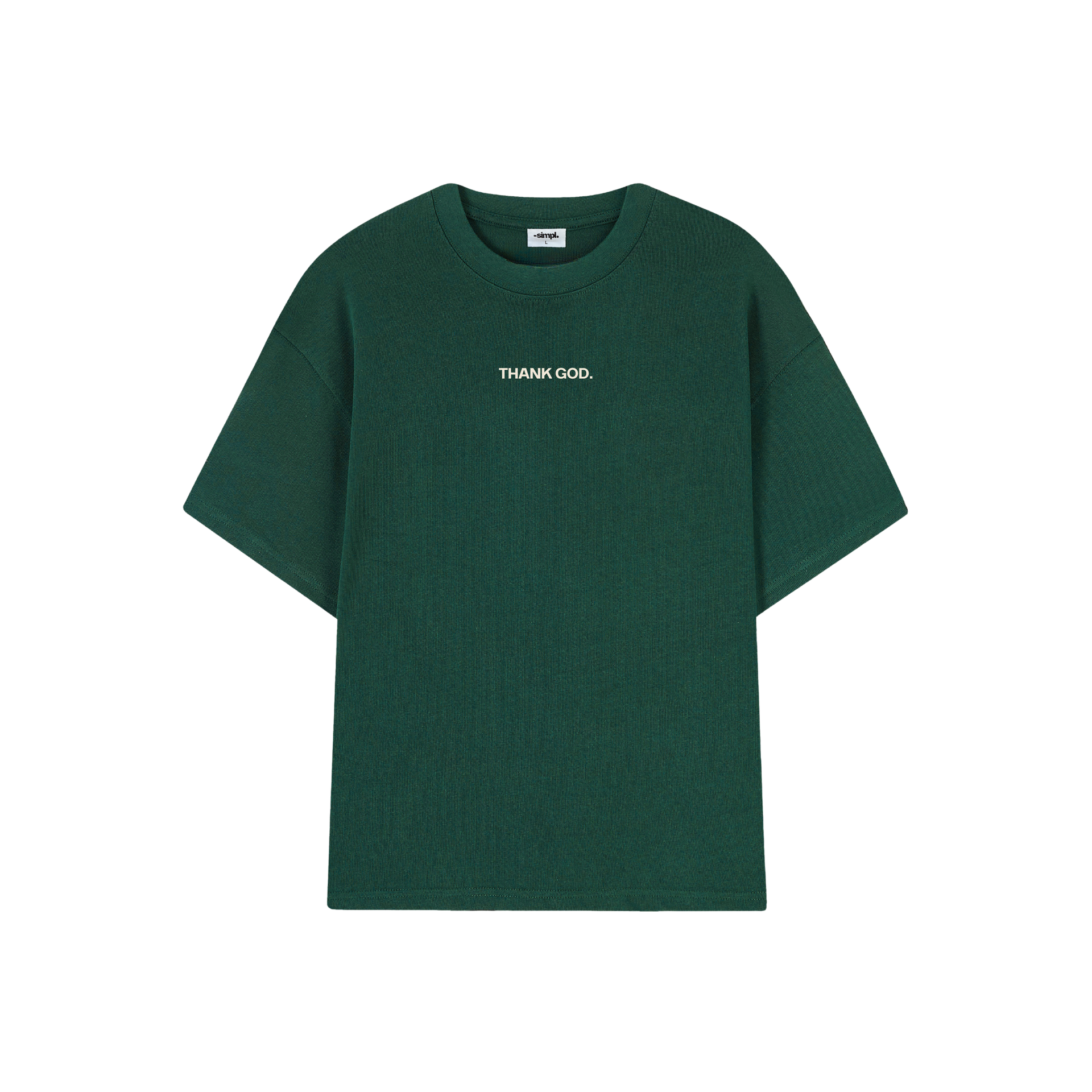 POLERA THANK GOD (VERDE)