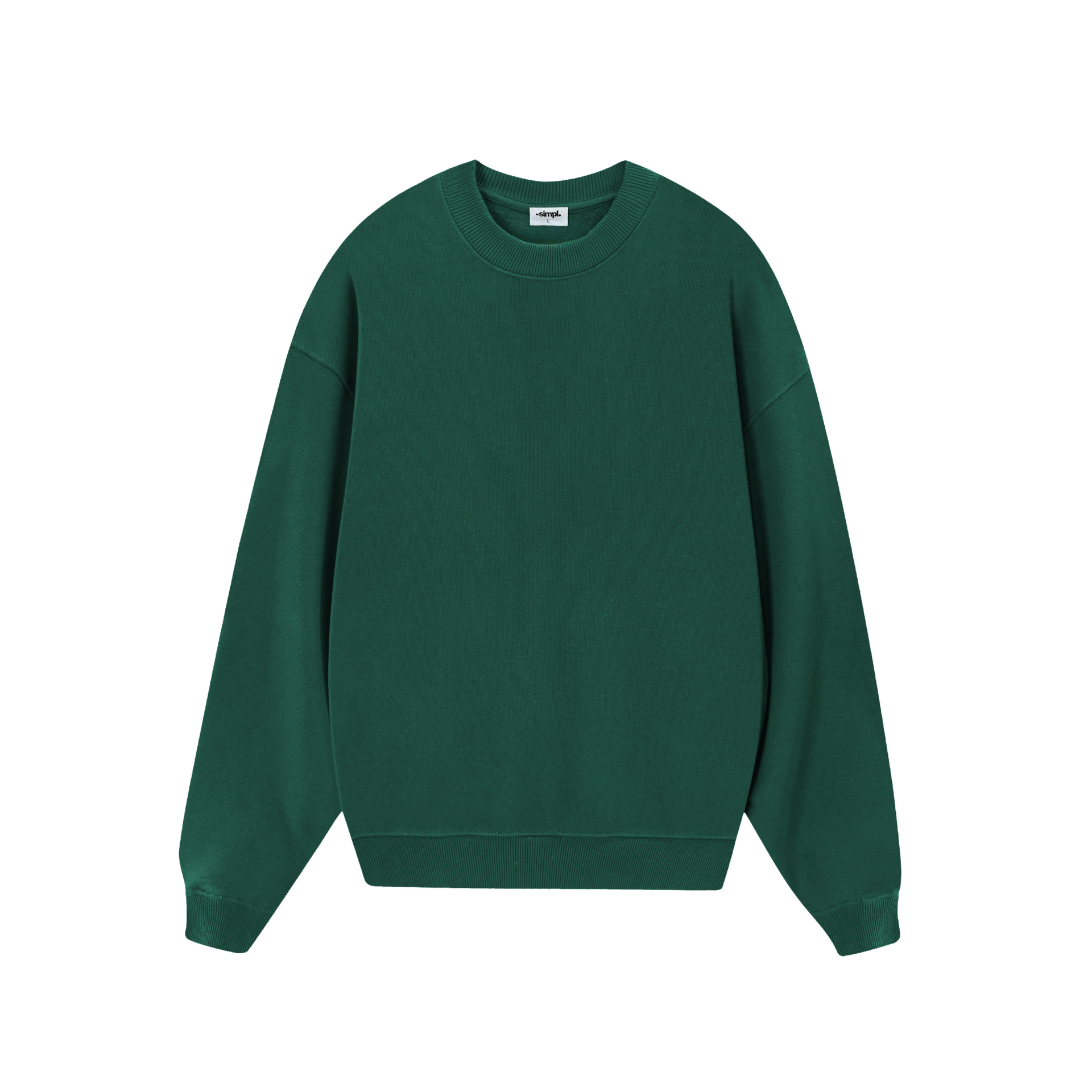 POLERON SIN GORRO BLANK (VERDE)