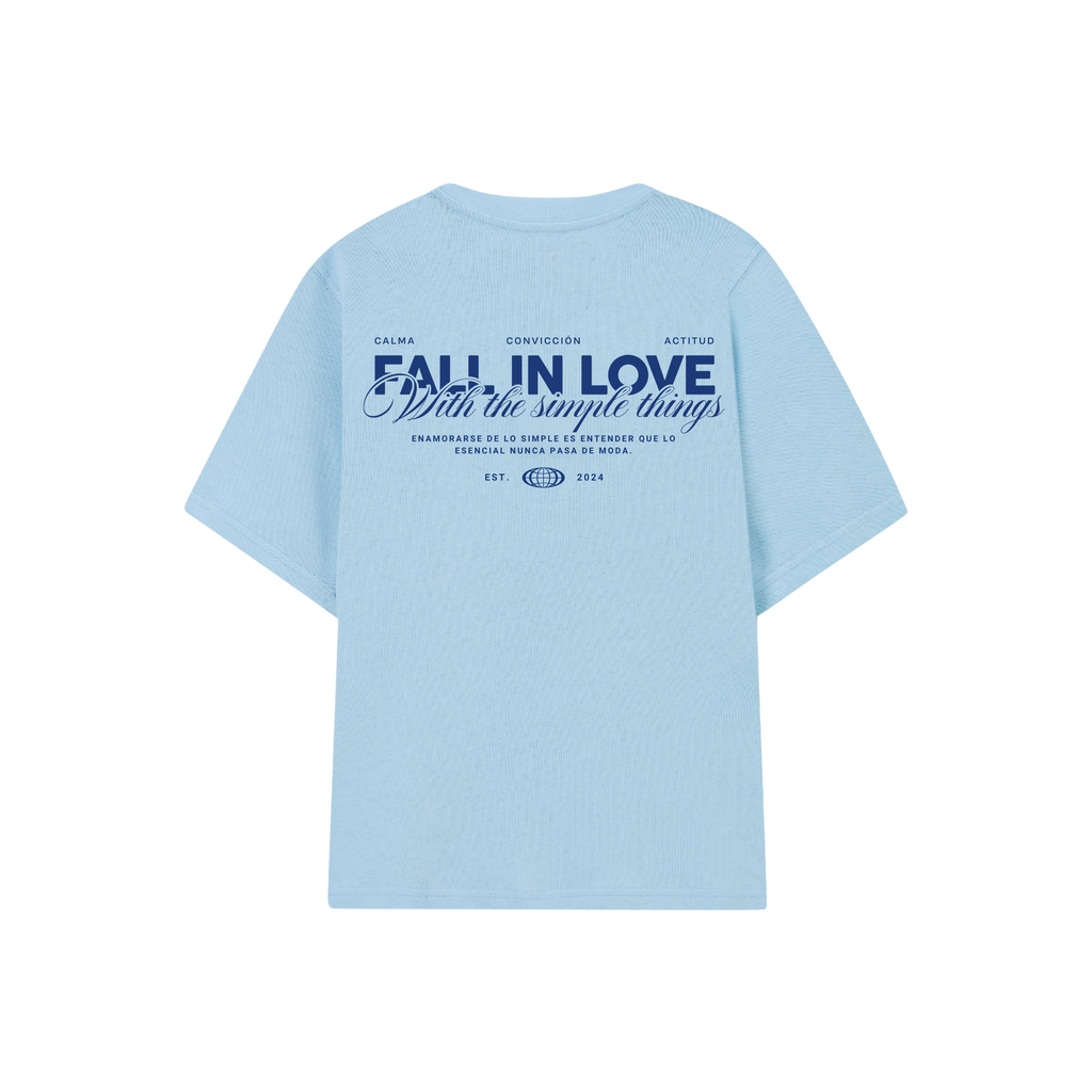 POLERA FALL IN LOVE (CELESTE)