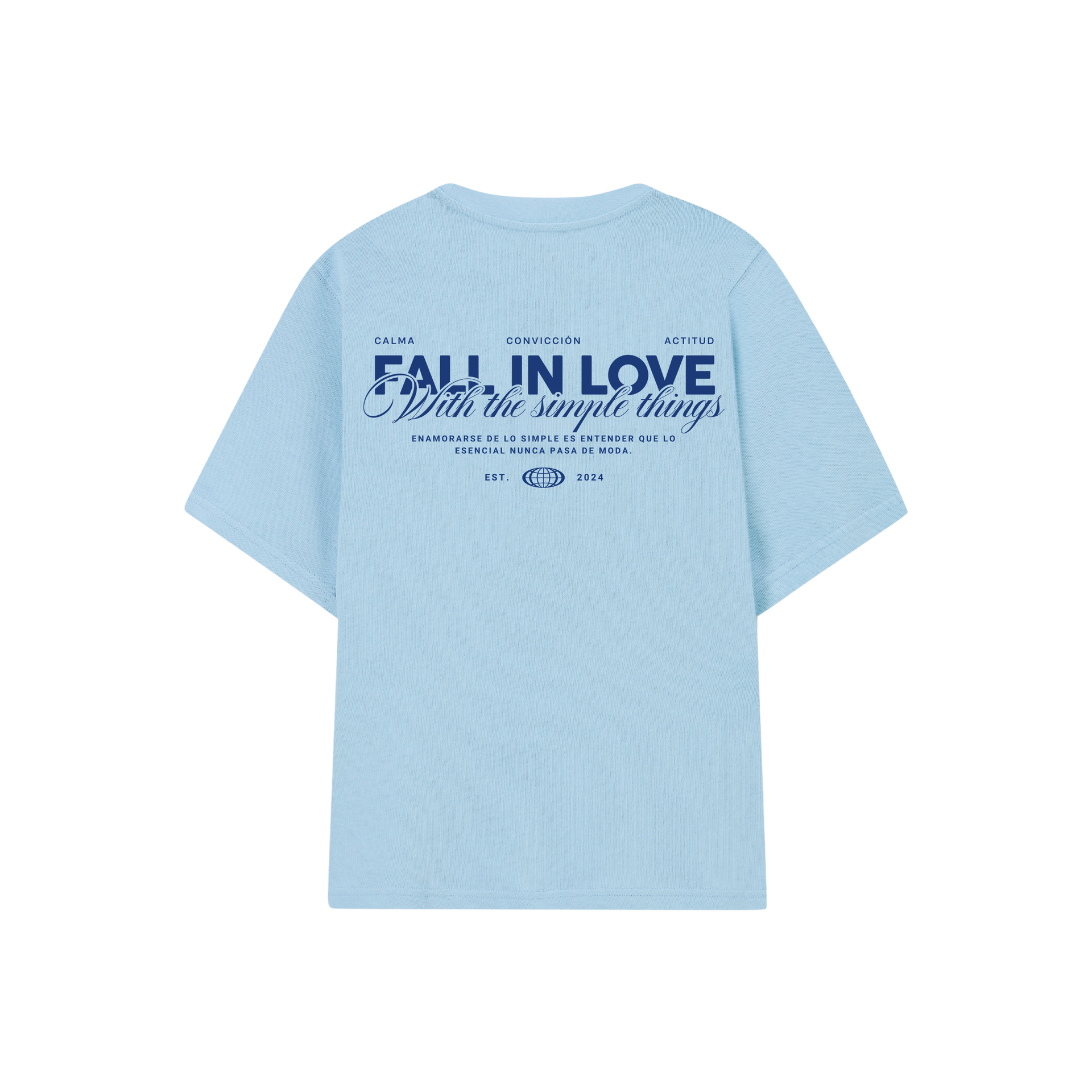 POLERA FALL IN LOVE (CELESTE)