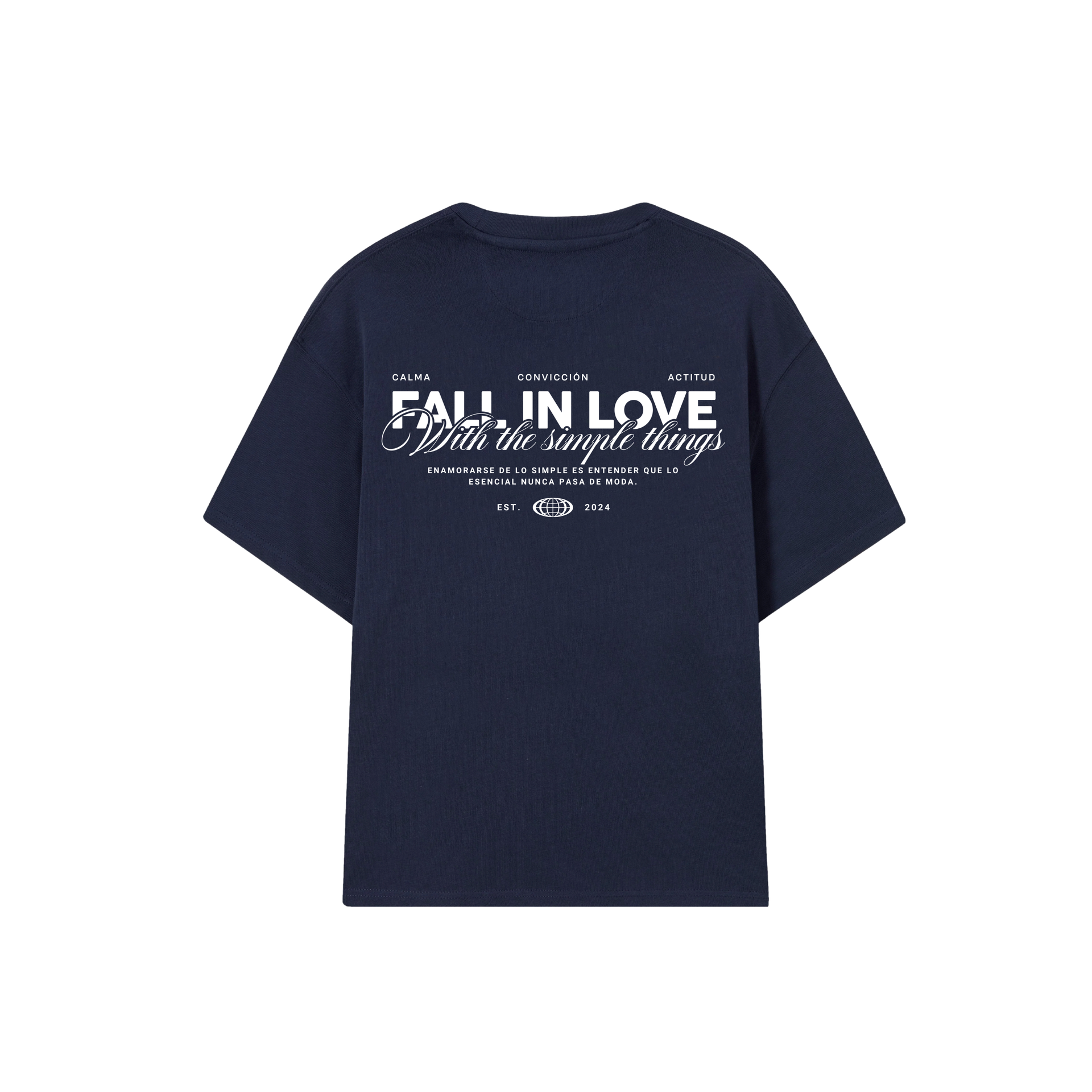 POLERA FALL IN LOVE (AZUL MARINO)