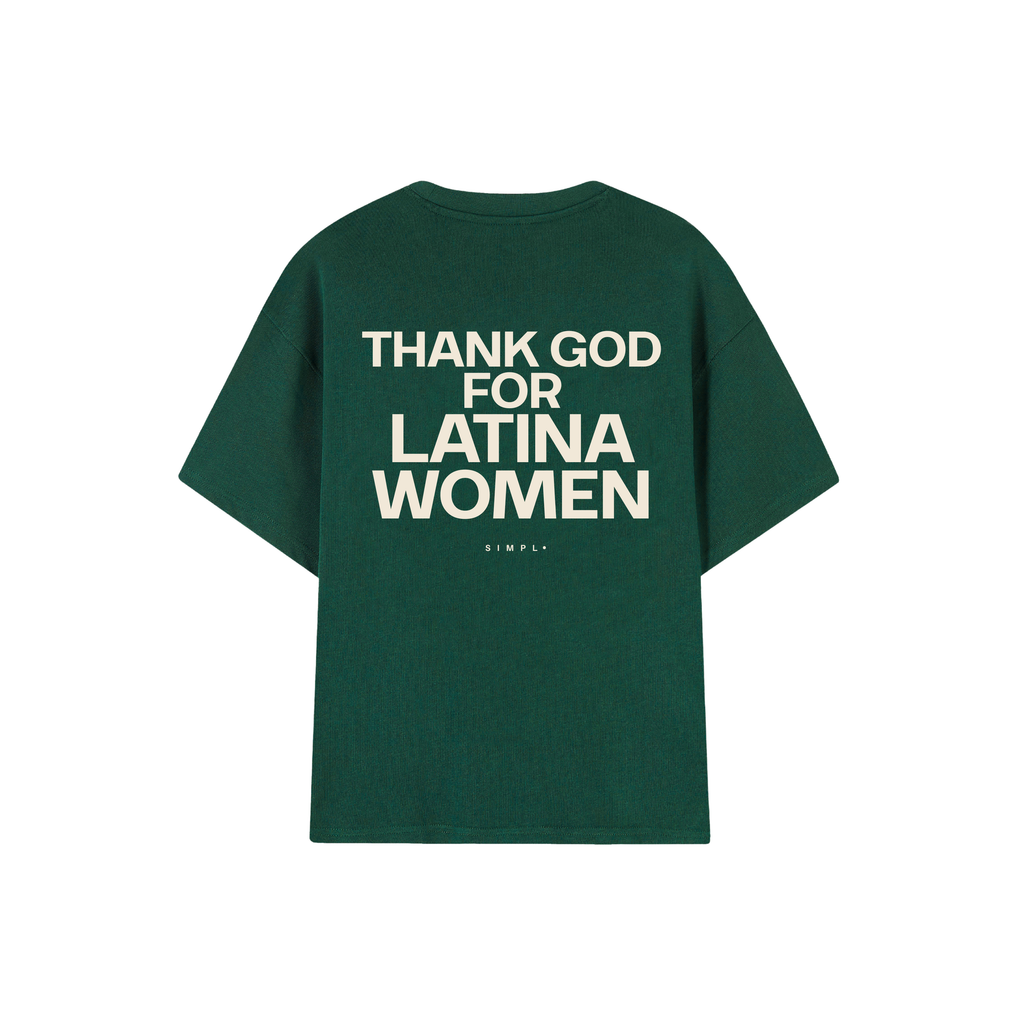 POLERA THANK GOD (VERDE)