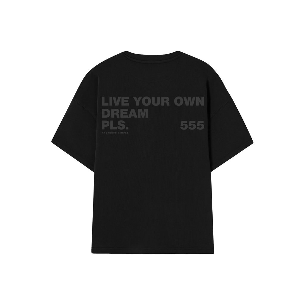 POLERA LIVE YOUR DREAM (DOBLE NEGRA)