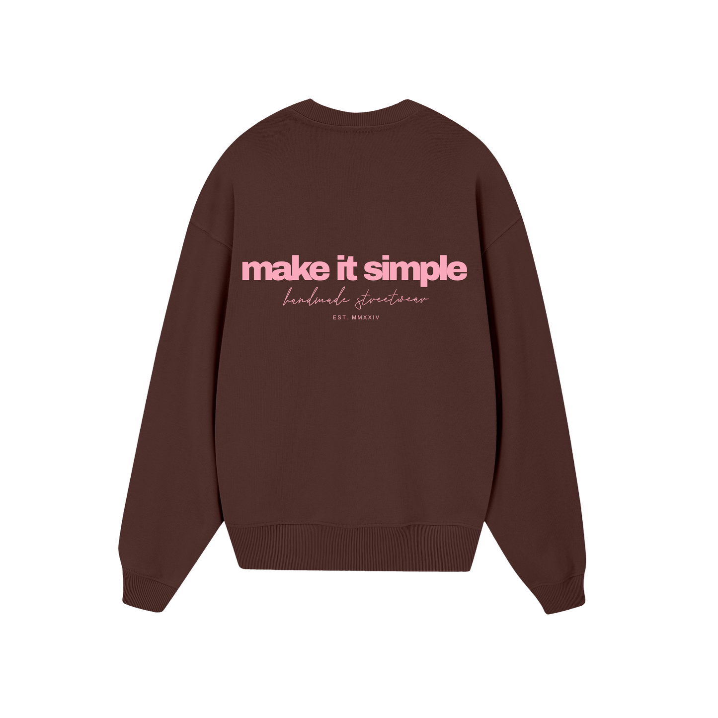 POLERON SIN GORRO MAKE IT SIMPLE (CAFÉ)