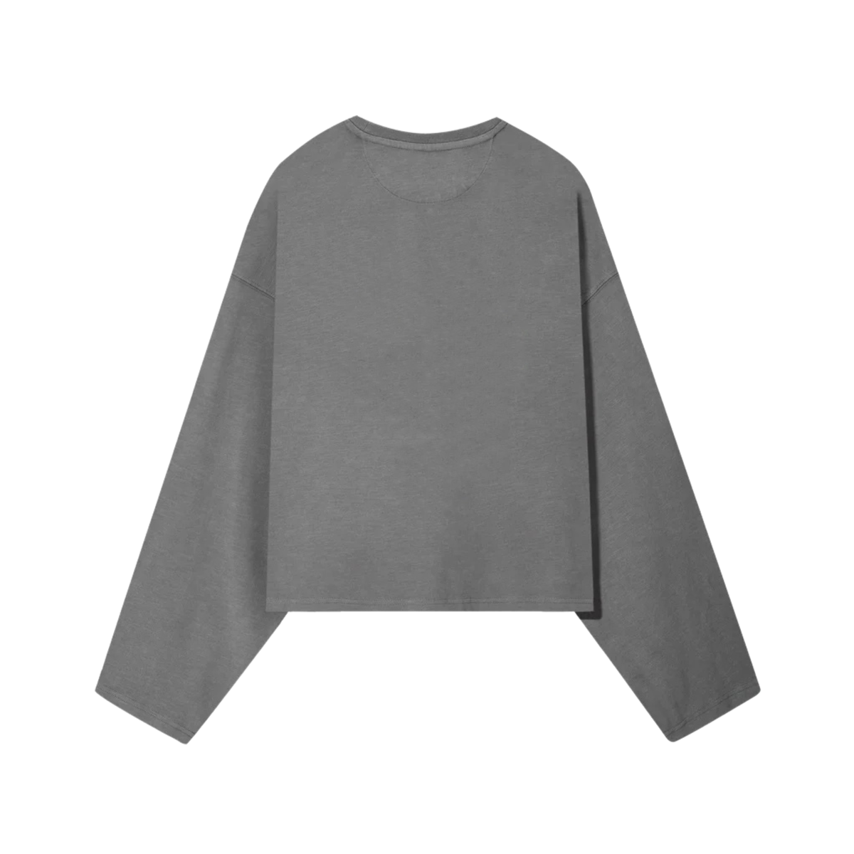 POLERA MANGA LARGA ESENCIAL (GRIS ACERO)