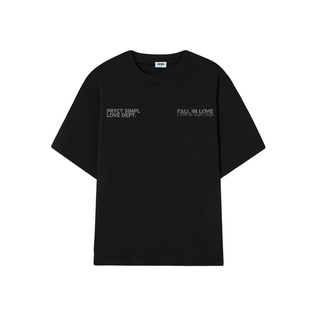 POLERA HEAVYWEIGHT FALL IN LOVE (NEGRA y GRIS)