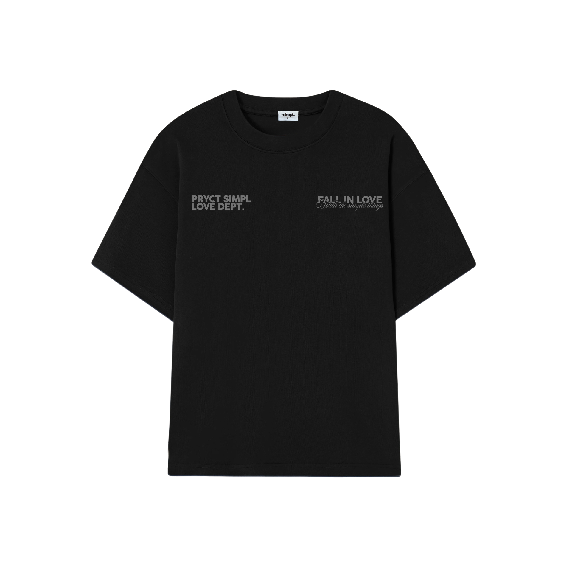 POLERA HEAVYWEIGHT FALL IN LOVE (NEGRA y GRIS)