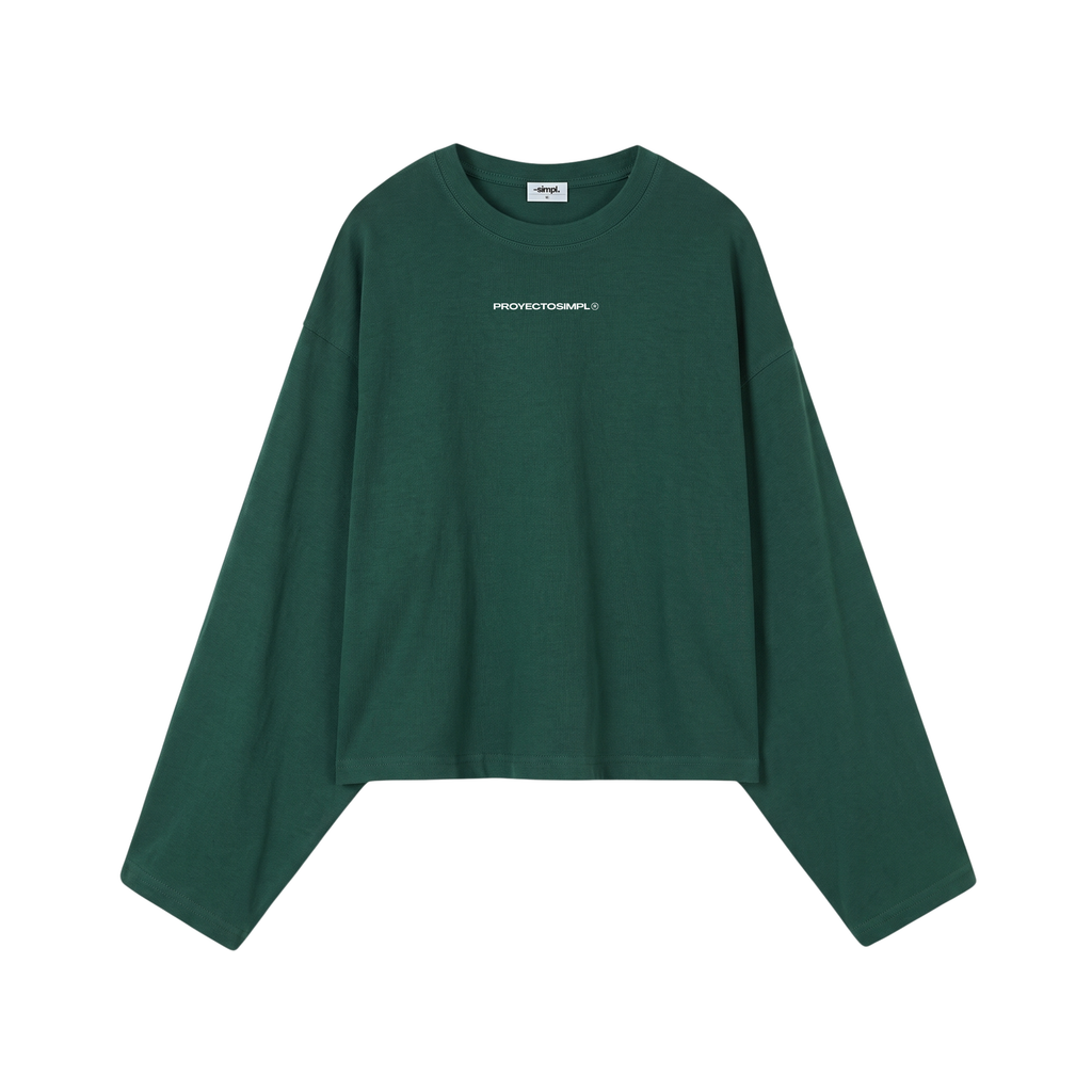 POLERA MANGA LARGA ESENCIAL (VERDE)