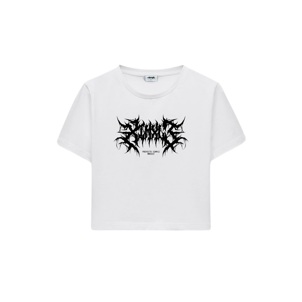 POLERA BABY TEE WORLD TOUR (BLANCA)