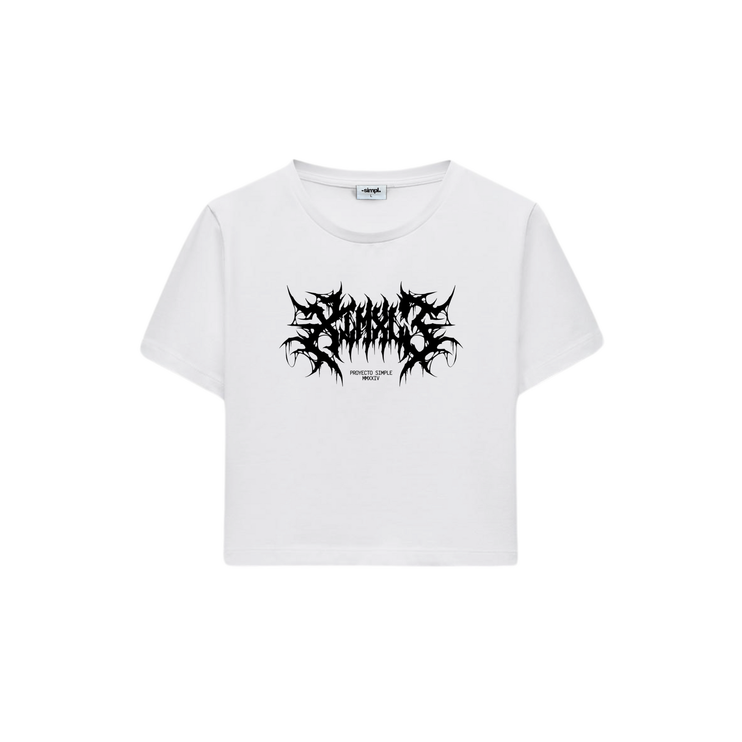 POLERA BABY TEE WORLD TOUR (BLANCA)